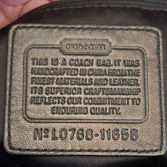 Coach Black Jacquard Gallery Tote Gold Hardware (11658) - Picture 6 of 6